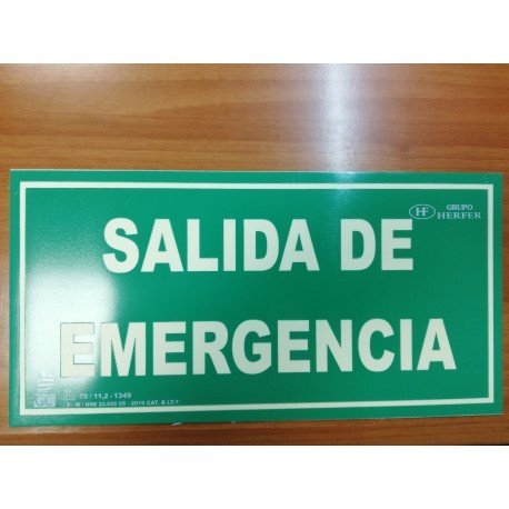 SEÑAL DE “SALIDA DE EMERGENCIA”